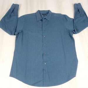 Men's Apt. 9 Wrinkle-Resistant 100% Cotton Dress Shirt Size Large